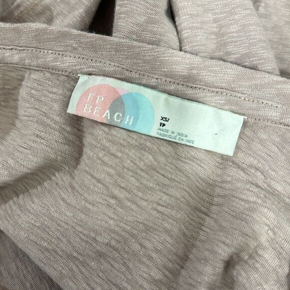 Free People Beach Short Sleeve Round Neck T-shirt In Dusty Rose Size XS - Picture 4 of 7